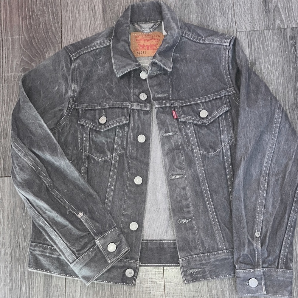 Medium Levi Strauss Gray Jean Jacket
